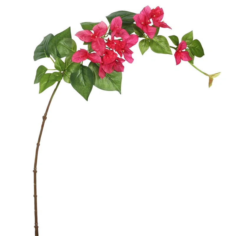 33" Single Bougainvillea Artificial floral Stem (Set of 3) | Wayfair North America