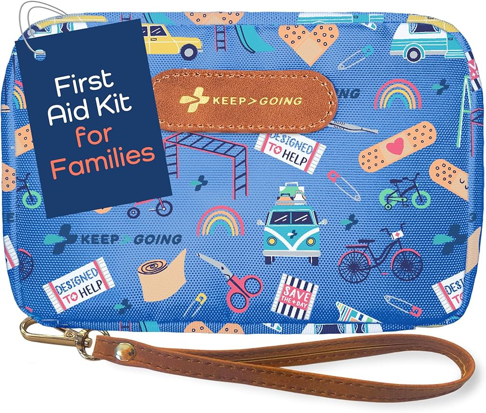 KeepGoing Travel First Aid Kit for Kids – 130 Pc. for Car, Home, Purse, Diaper Bag & Backpack w... | Amazon (US)