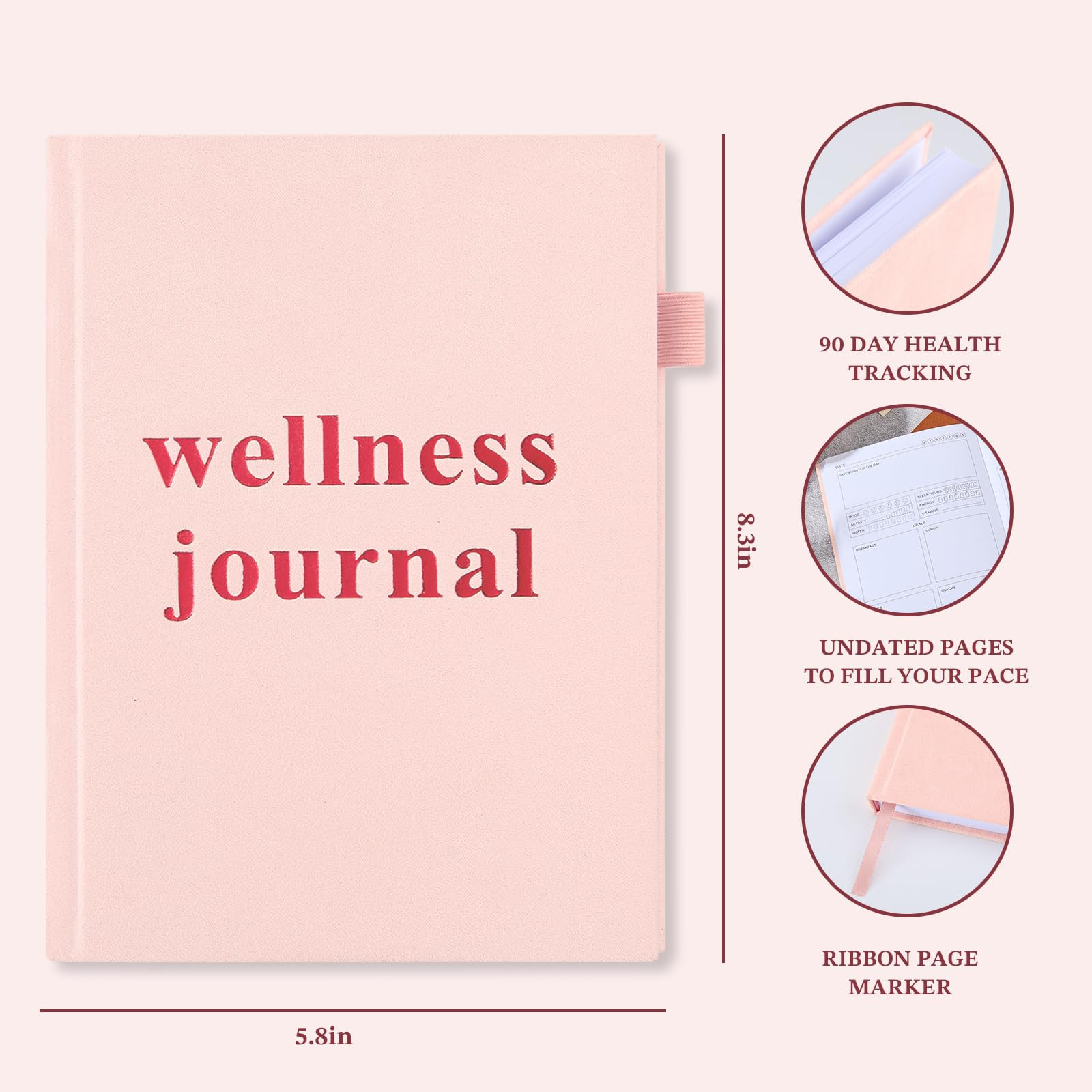 Wellness Journal Planner- Gratitude & Mindset Mental Health Journal,Track Goals, Sleep & Lifestyl... | Amazon (US)