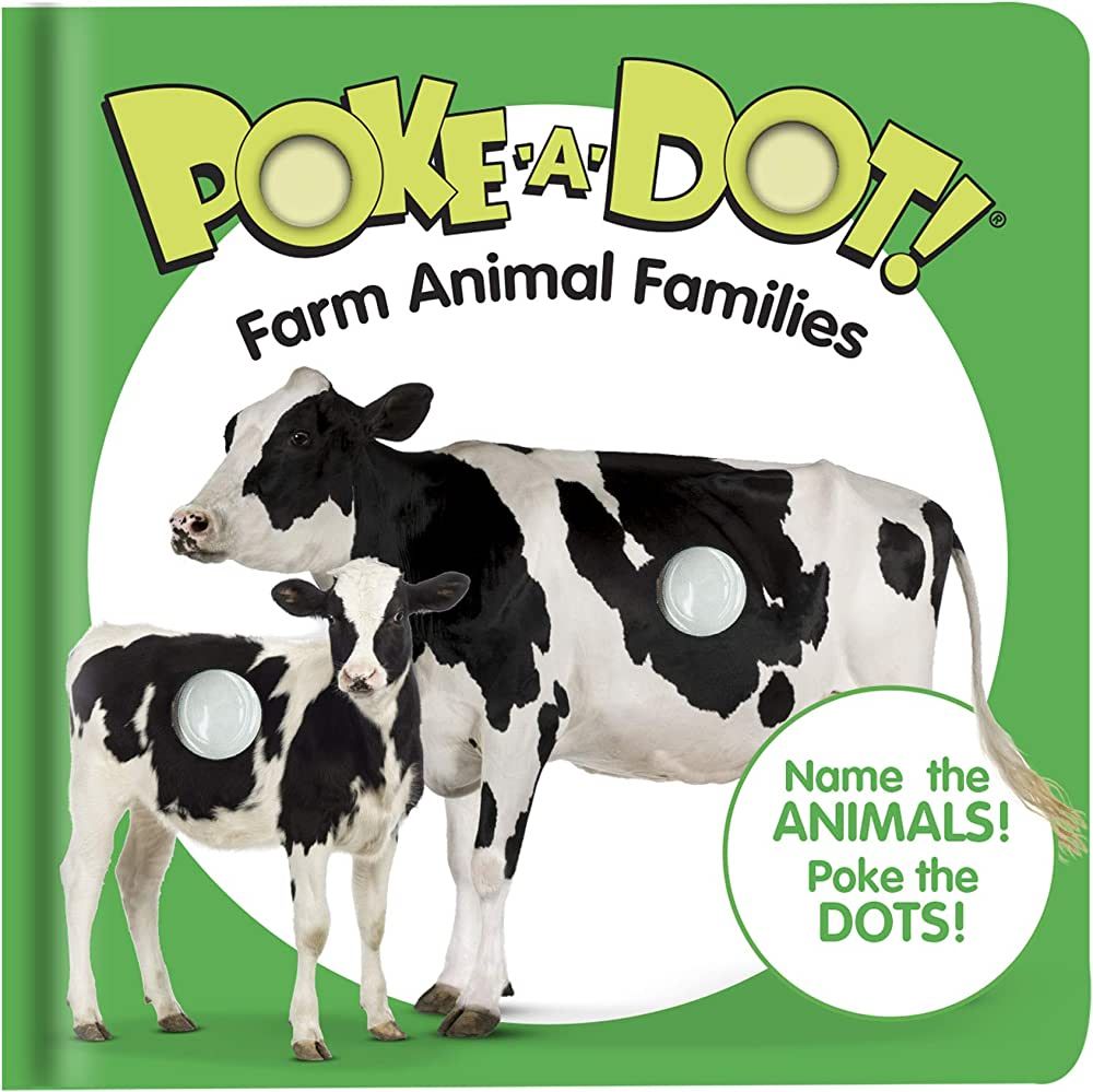Melissa & Doug Children’s Book – Poke-a-Dot: Farm Animal Families (Board Book with Buttons to... | Amazon (US)