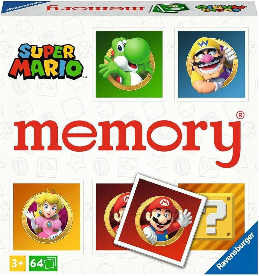 Ravensburger Super Mario Large Memory - Matching Picture Snap Pairs Game for Kids Age 3 Years and... | Amazon (US)