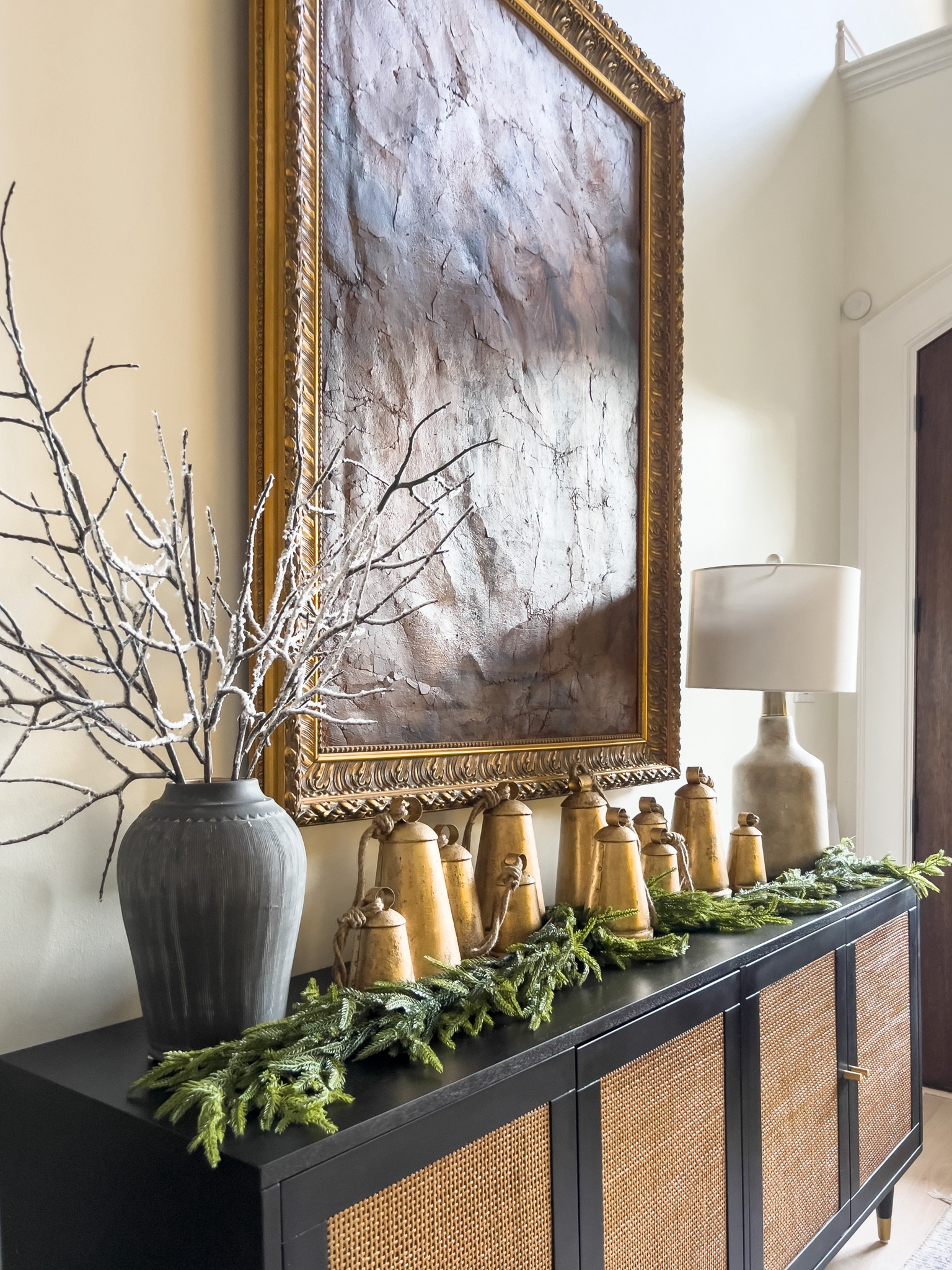 Christmas bells, christmas decor, christmas decorations, sideboard, holiday decor 

#LTKhome #LTKSeasonal