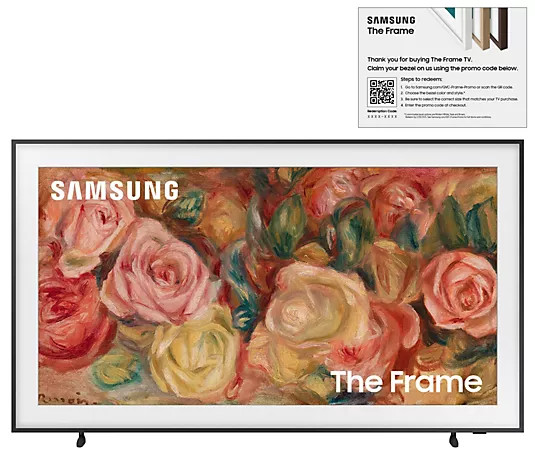 Samsung 2024 65" Frame 4K QLED w/ 2yr Warranty & Bezel Voucher | QVC