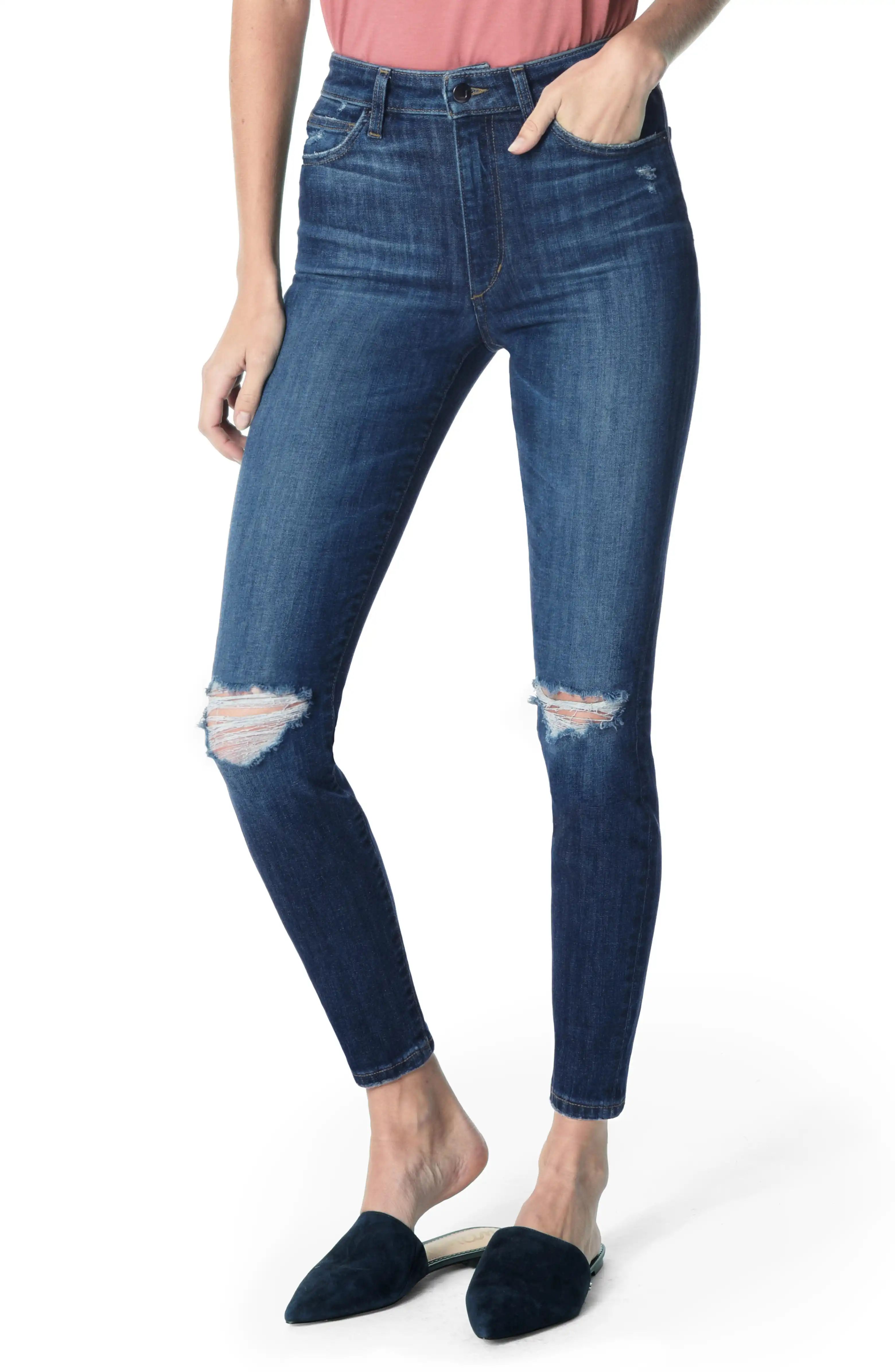Charlie Ripped High Waist Ankle Skinny Jeans | Nordstrom
