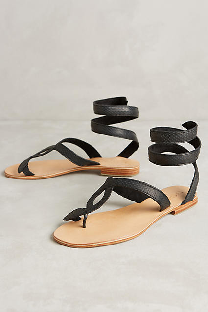 Cocobelle Snake Wrap Gladiators | Anthropologie (US)