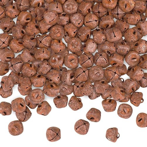 Augshy 120 Rustic Christmas Jingle Bells, 3/5 Inch Iron Craft Bells for Christmas Decorations | Amazon (US)