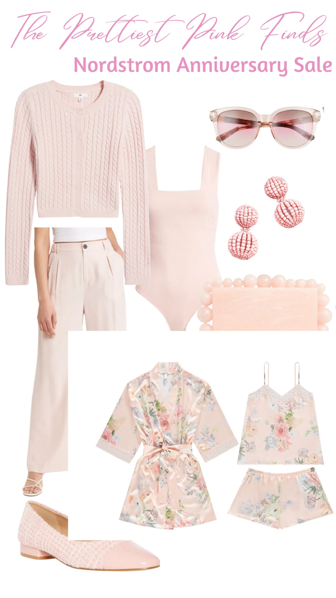 The prettiest in-stock pink finds from the Nordstrom anniversary sale! Nsale, pink inspo, pink outfit, pastel pink, Barbie pink, pink outfit of the day, pink cardigan, pink shoes, pink sunnies, pink sale 

#LTKsalealert #LTKunder100 #LTKxNSale
