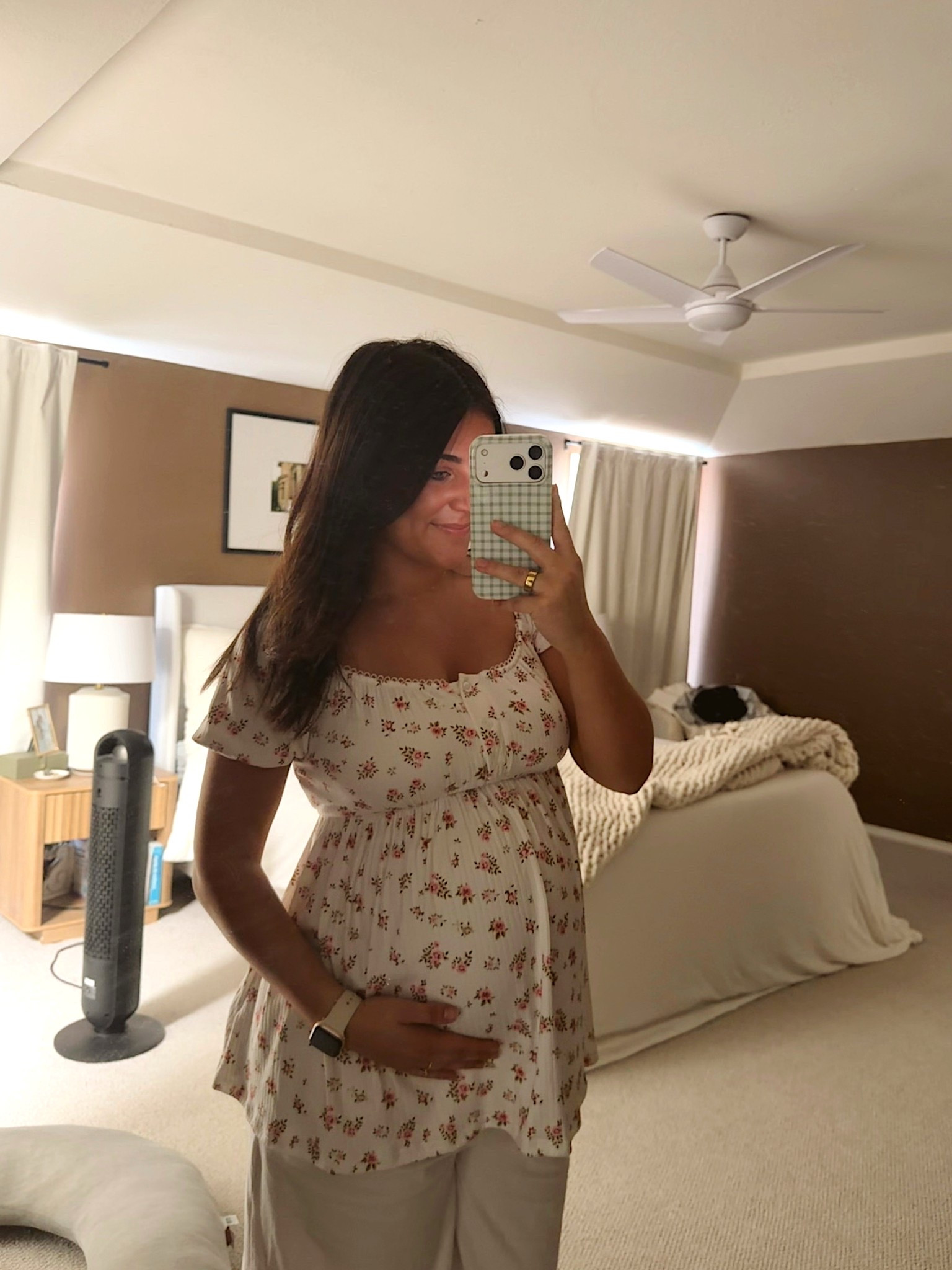 Seriously one of the most comfortable maternity tops I have! It’s so breathable and lightweight but can elevate a basic outfit. Perfect for spring! I’m wearing a medium. #sheinfashion #maternitytop #maternitystyle

#LTKBump #LTKootd #LTKmomlife