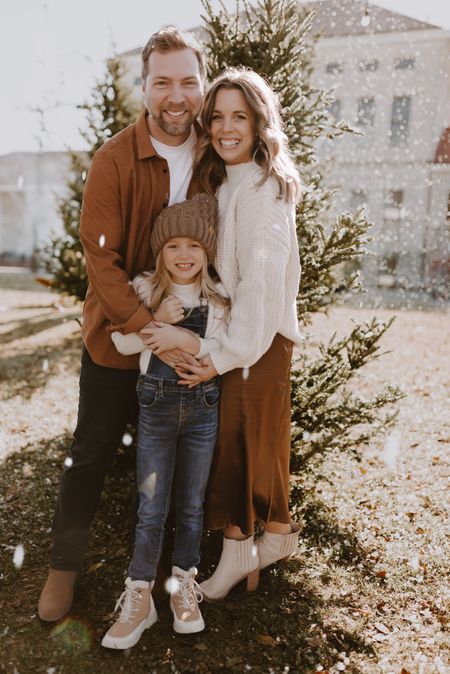 My entire look is linked here! Sweater runs oversized but the skirt fits perfectly! Mabels had is great quality and comes in a pretty box that’s great for gifting! Family photo inspo 🤍

#LTKSeasonal #LTKHoliday #LTKGiftGuide
