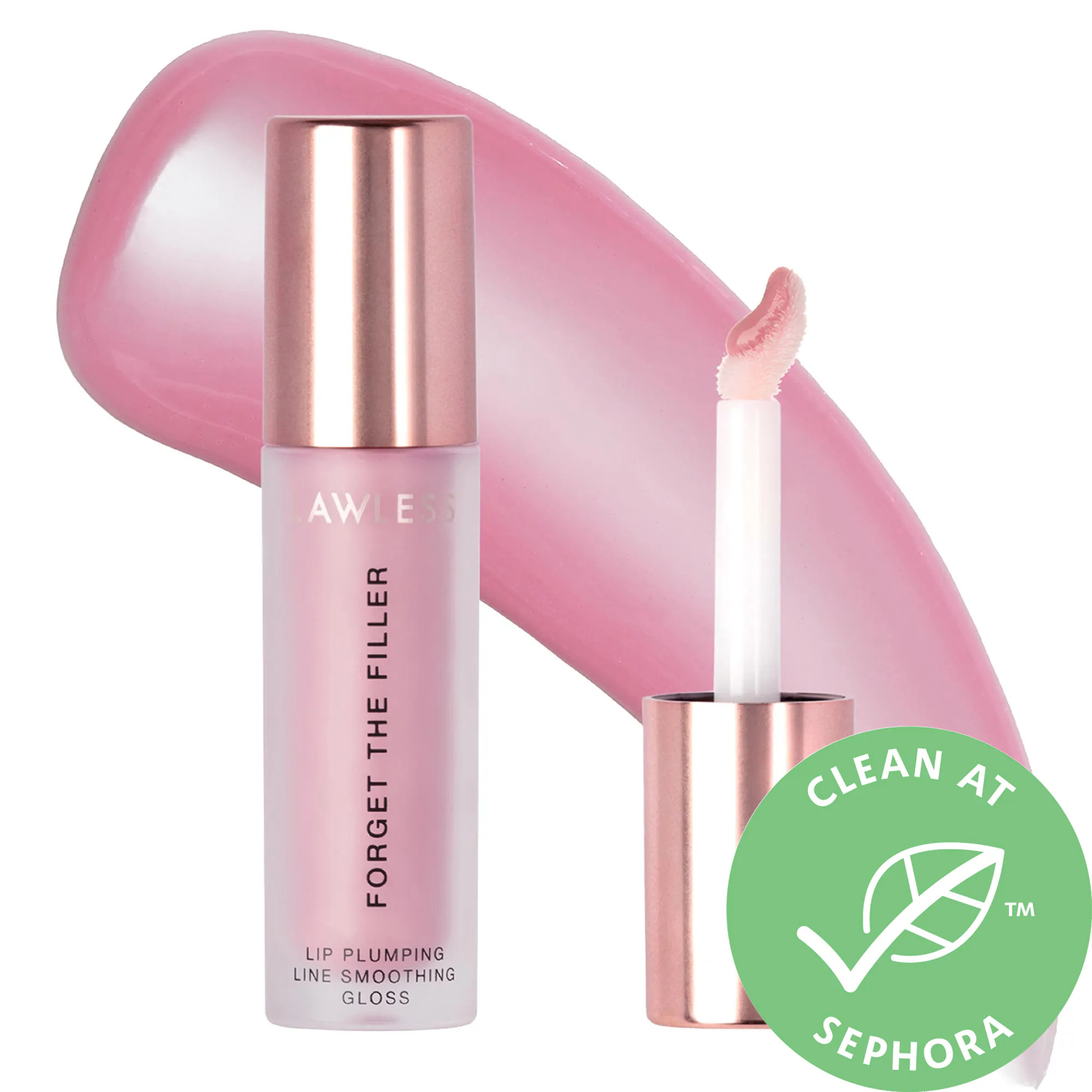 LAWLESS Forget The Filler Lip Plumper Line Smoothing Gloss Lavender Sorbet 0.11 oz / 3.3 mL | Sephora (US)