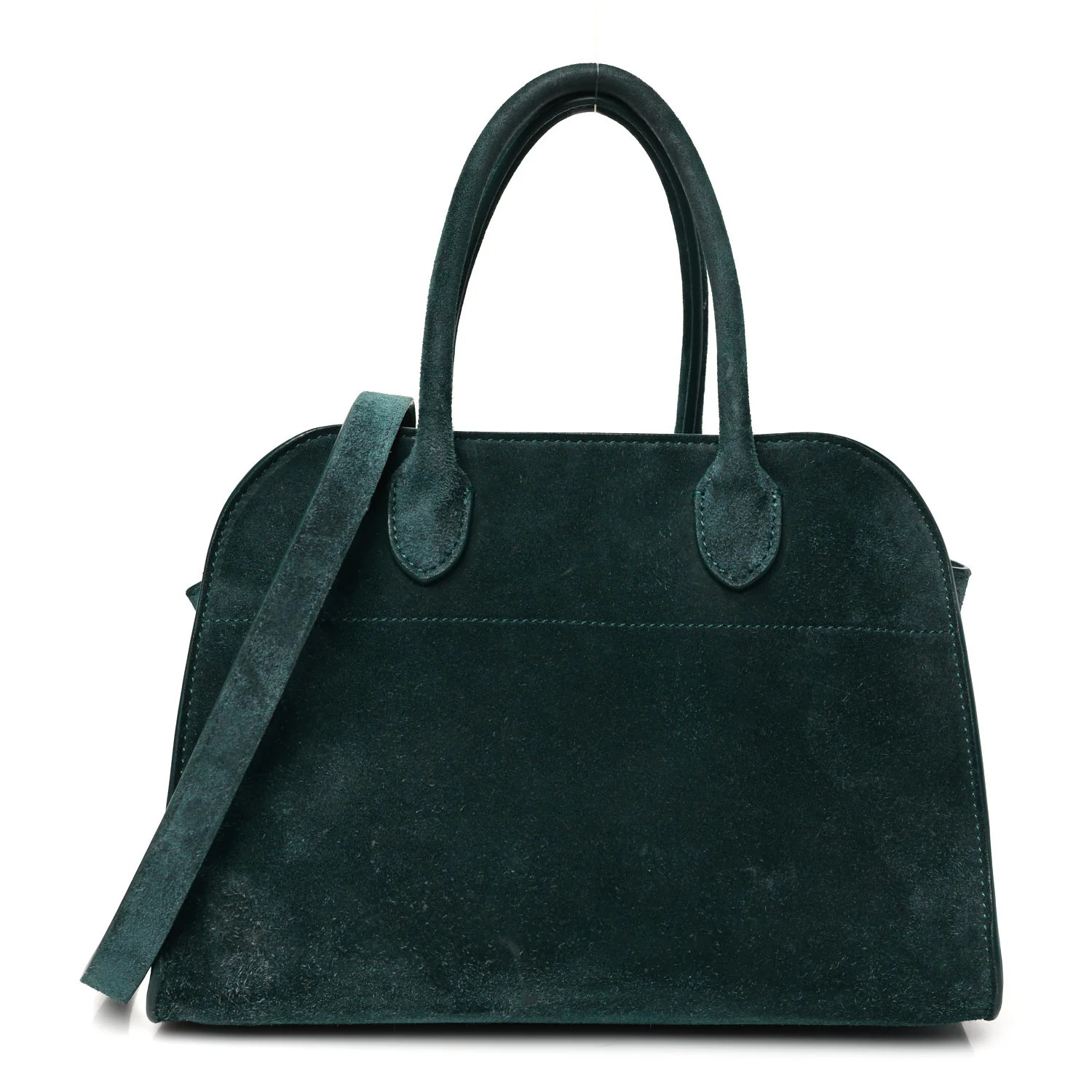 The Row Suede Soft Margaux 10 Bag Teal Green 1647783 | FASHIONPHILE (US)
