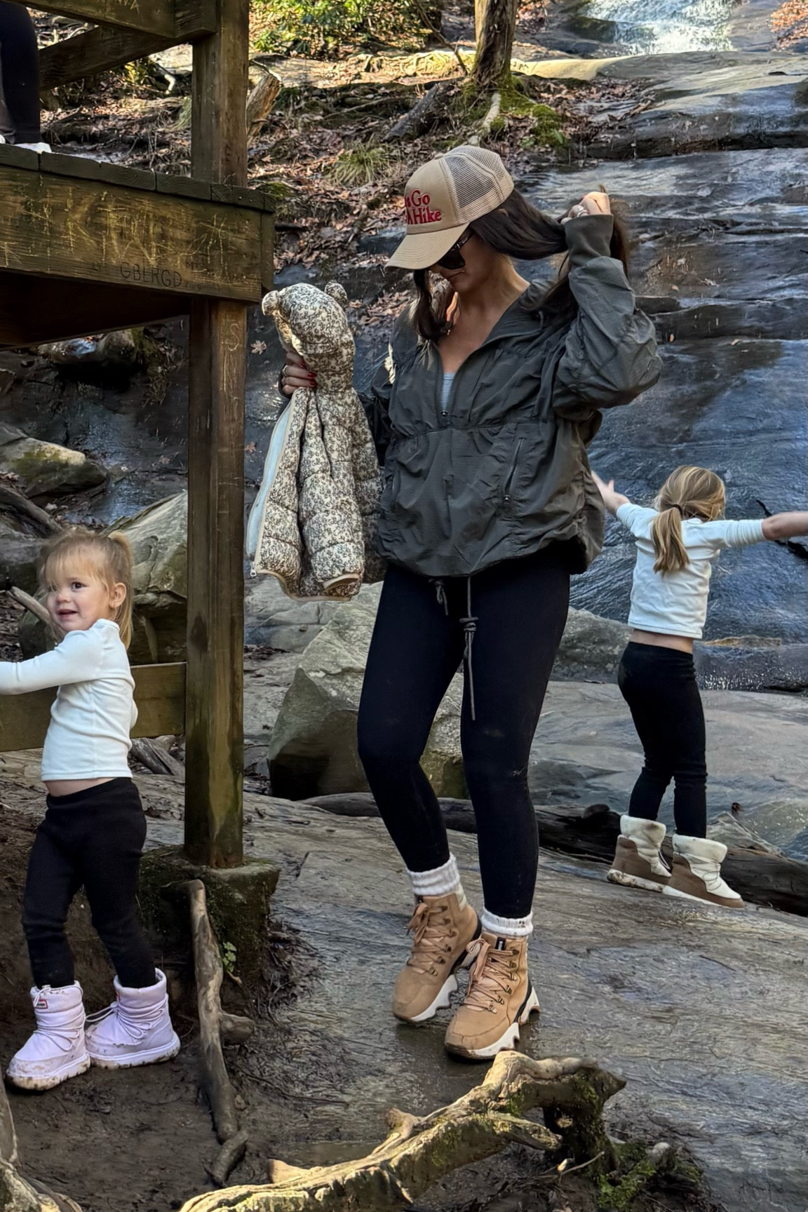 the perfect hiking outfit does exist! 

winter outfit inspo, cold weather outfit, baseball cap, hat, trucker hat, kids winter clothes, hiking boots, booties 

 #LTKFindsUnder100 #LTKTravel