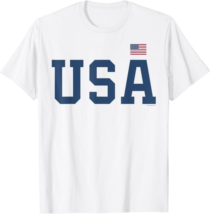 USA T Shirt Women Men Patriotic American Flag 4th of July T-Shirt | Amazon (US)