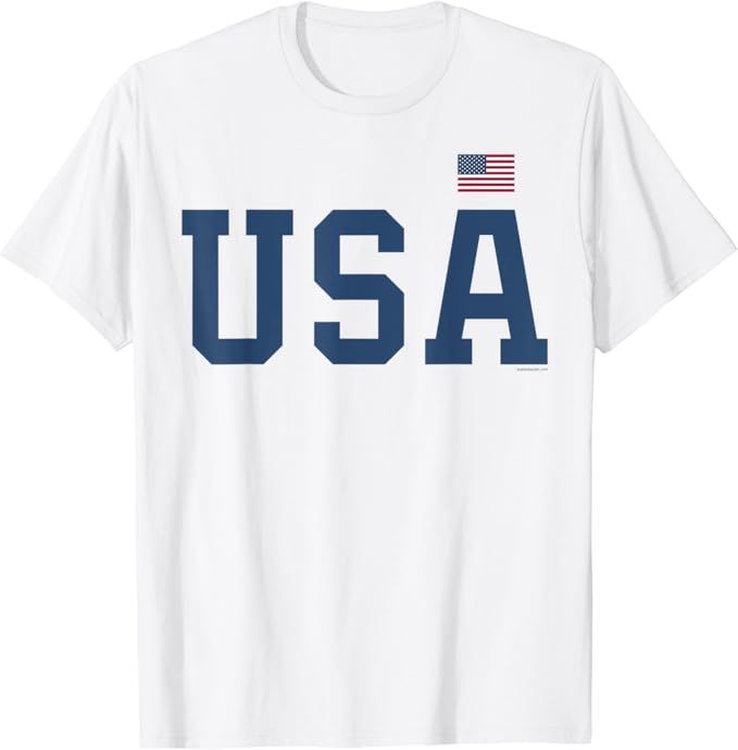 USA T Shirt Women Men Patriotic American Flag 4th of July T-Shirt | Amazon (US)