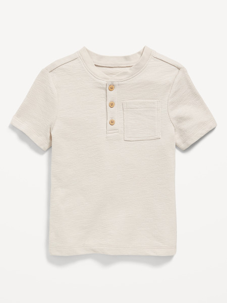 Short-Sleeve Striped Pocket T-Shirt for Toddler Boys | Old Navy (US)