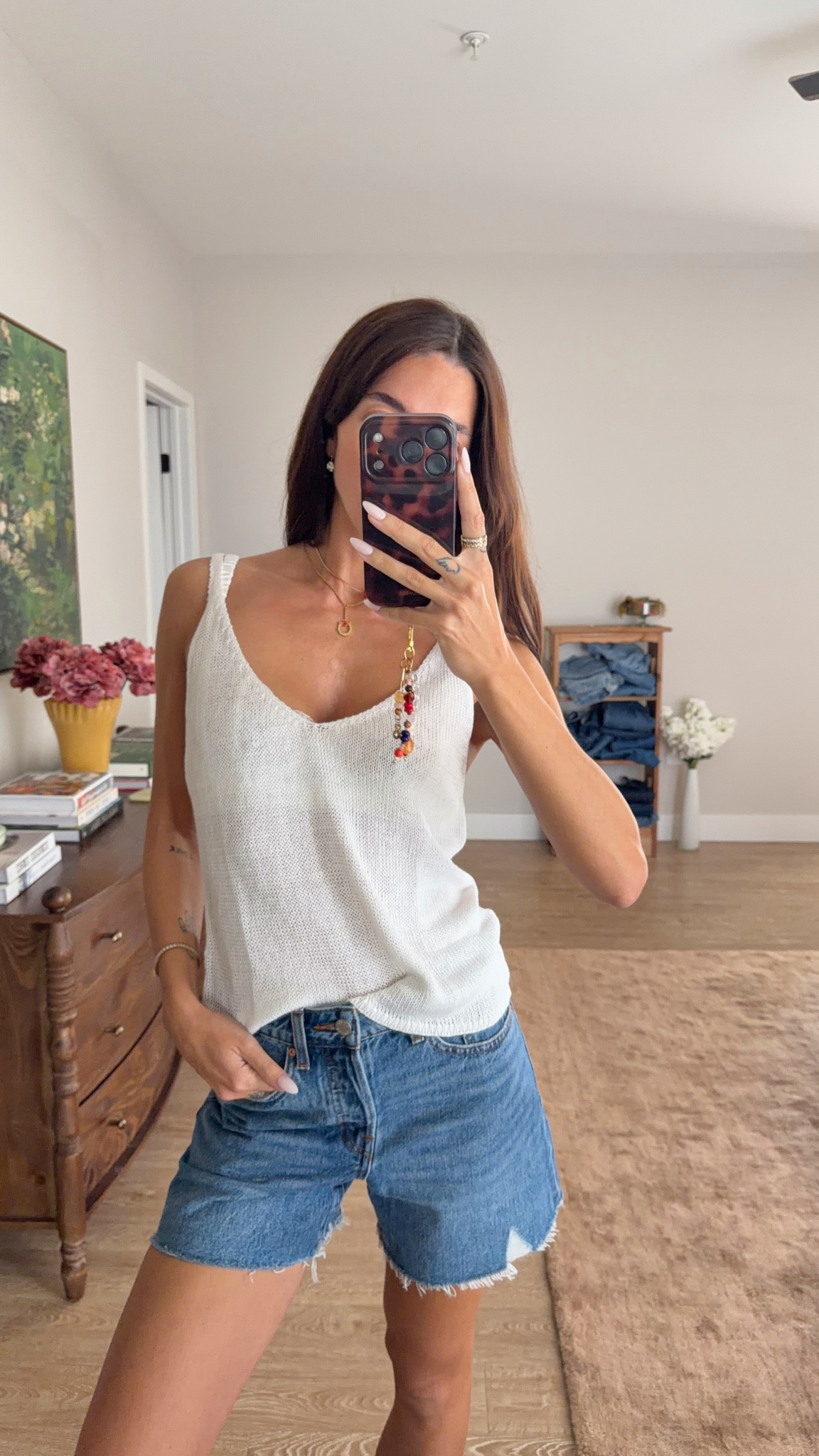 Casual summer outfit! XS tank and 24 in shorts

#LTKsummer #LTKstyletip #LTKjeans
