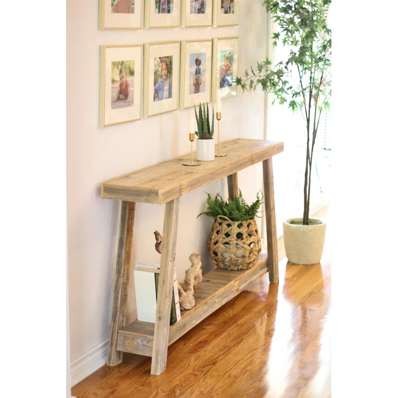 Gracie Oaks Wendie 60'' Solid Wood Console Table & Reviews | Wayfair | Wayfair North America