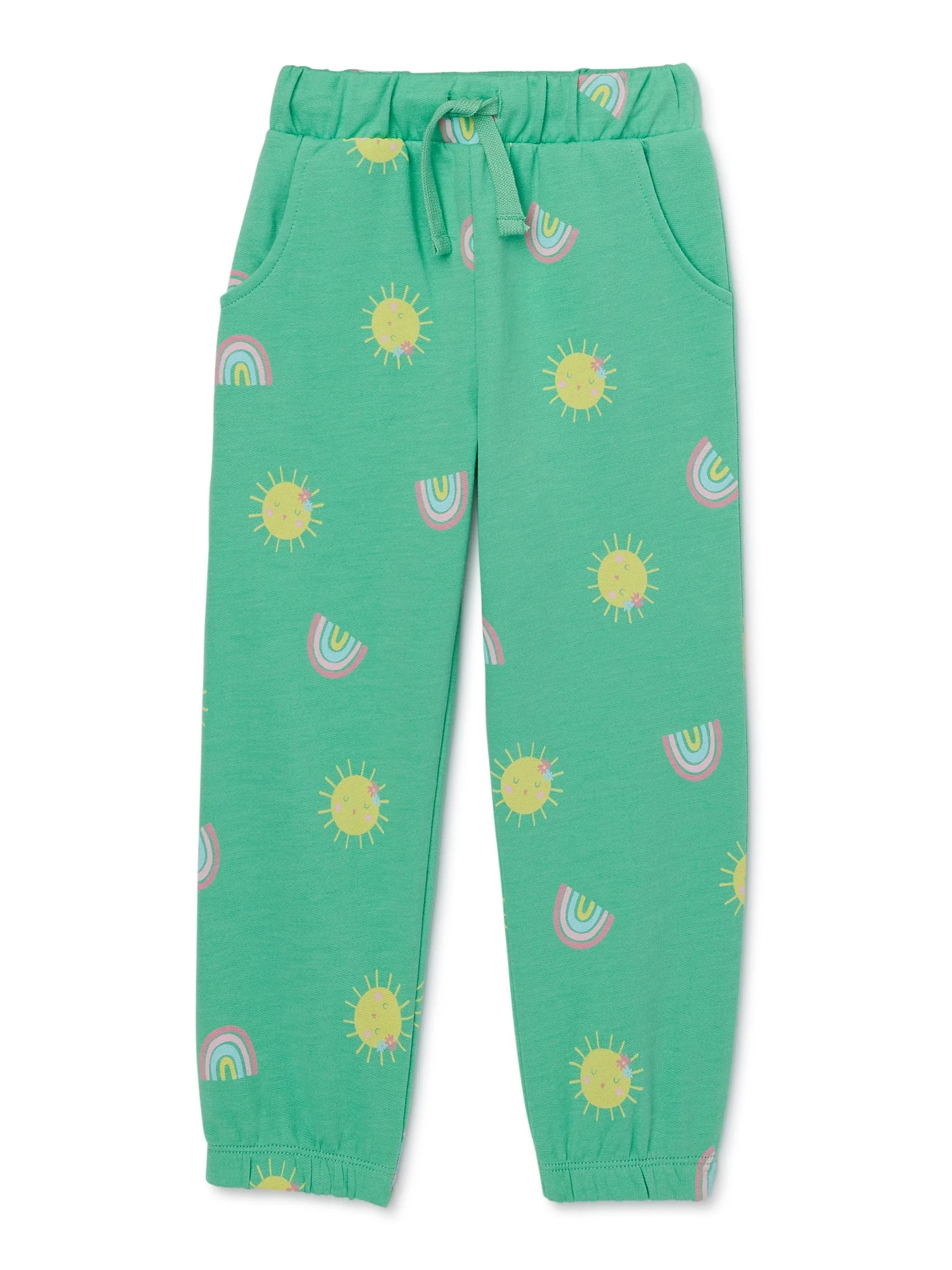 Garanimals Toddler Girl Print Fleece Jogger, Sizes 18M-5T - Walmart.com | Walmart (US)