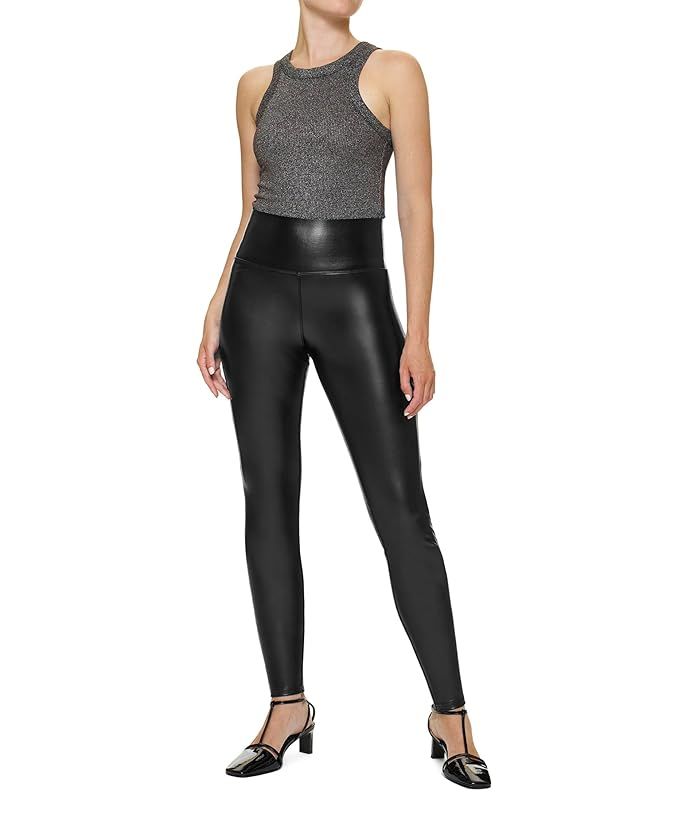 HUE Leather Flat-Tering Fit Leggings | Zappos