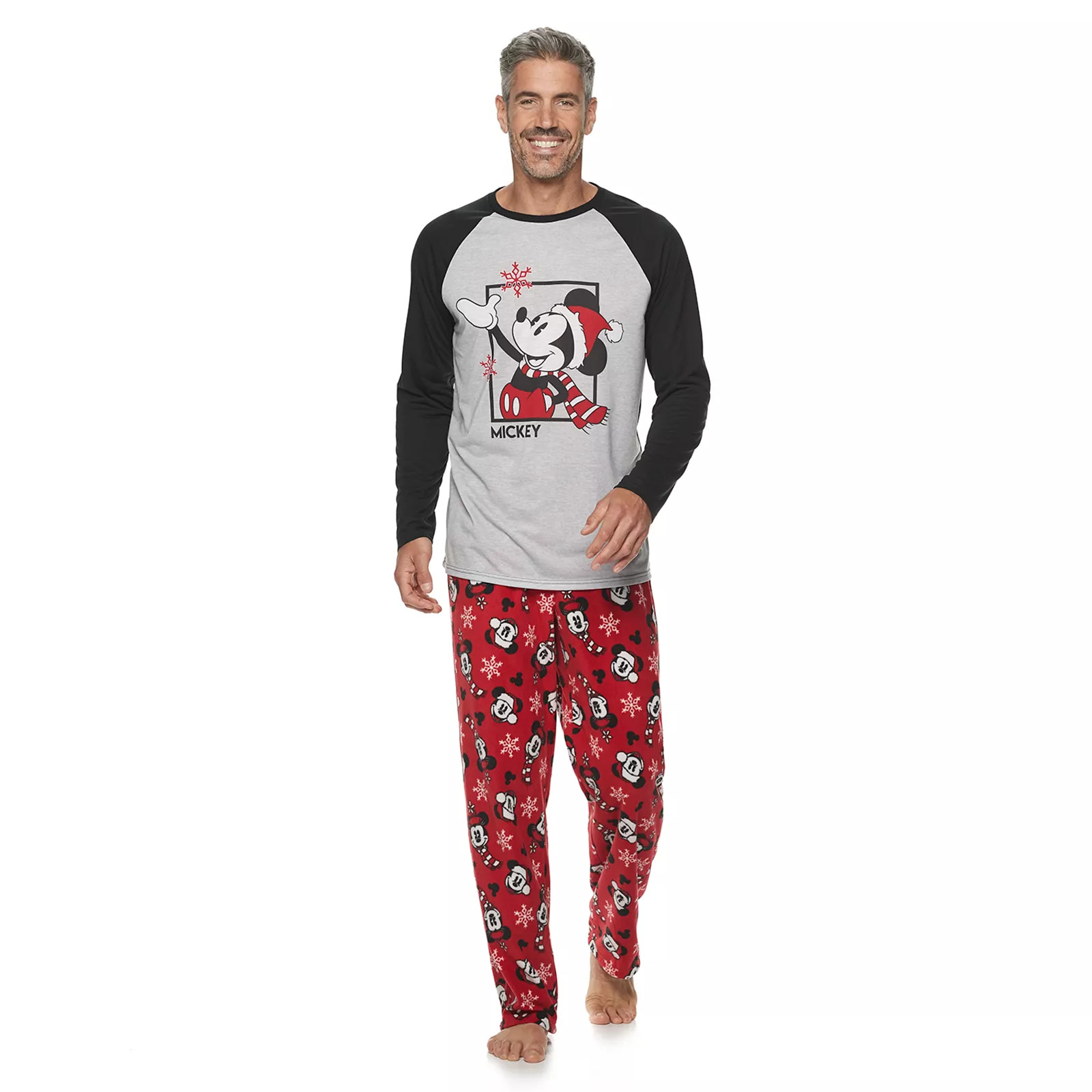 Disney's Mickey Mouse Big & Tall Top & Bottoms Pajama Set by Jammies For Your Families, Men's, Size: Small | Kohl's