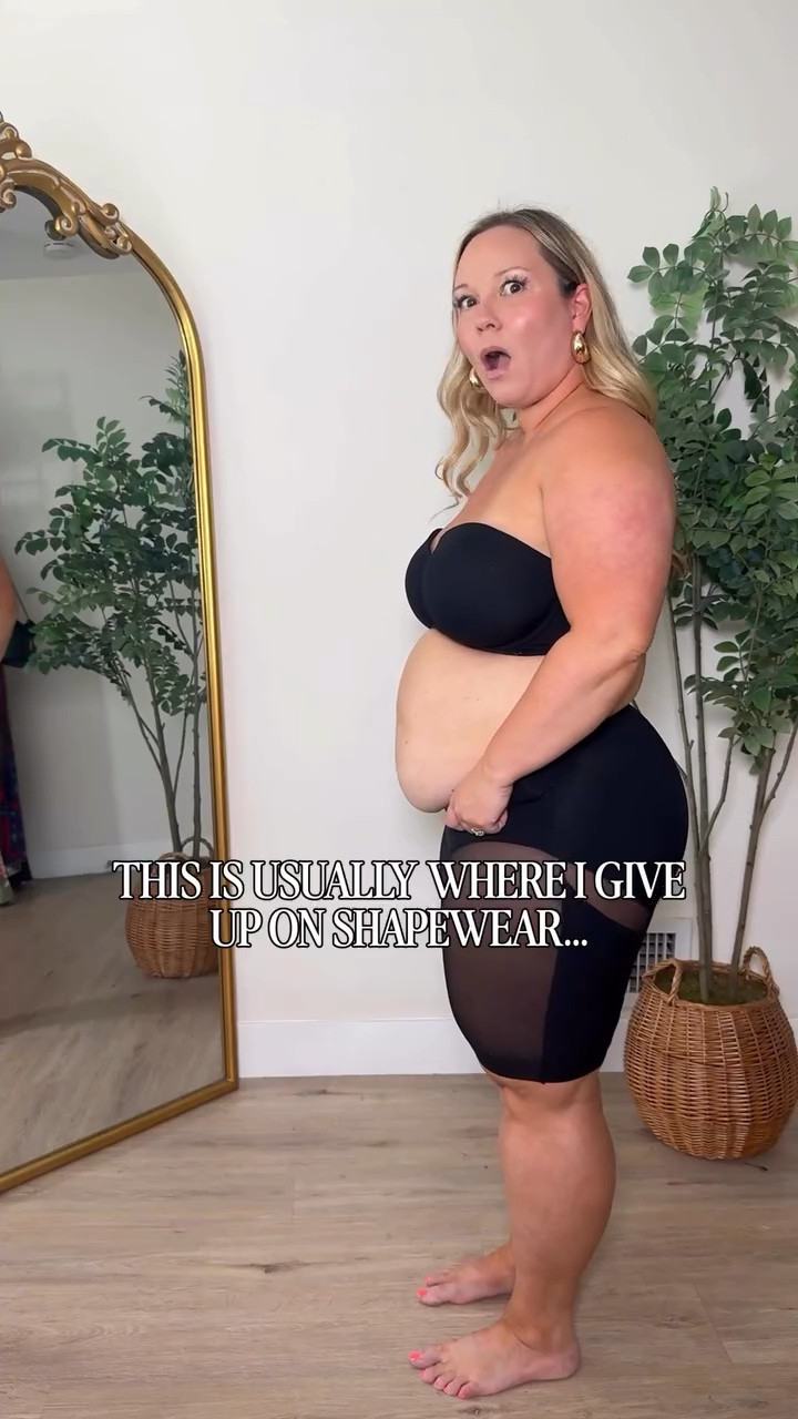 I usually give up on shapewear right about here… especially before a date night!
Rolling, digging, already over it…but not this time! 

This one from @honeylove actually stays put, smooths everything, and I can breathe in it! (And yes I can even use the restroom! 😆)

Wore it under my dress and didn’t think about it once 🖤

Wearing size XL in the shapewear 
Size LARGE in the dress

Shapewear, undergarments, midsize style, Amazon fashion, Amazon dress, date night dress, resort wear, special occasion outfit

#LTKPetite #LTKMidsize #LTKOver40