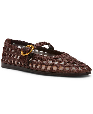 Women's Melody Raffia Mary-Jane Flats | Macy's