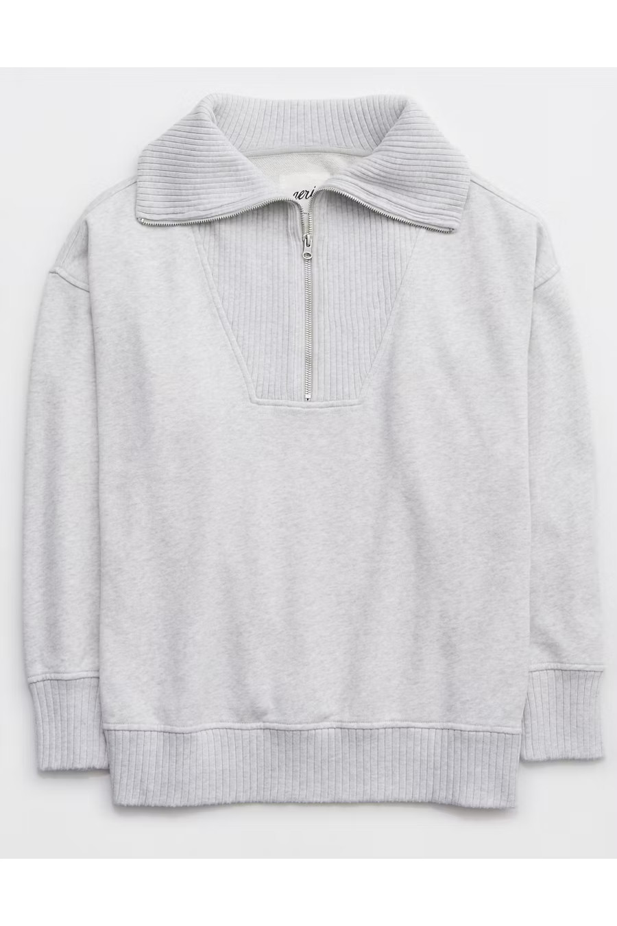 Aerie Down-To-Earth Quarter Zip Sweatshirt | Aerie