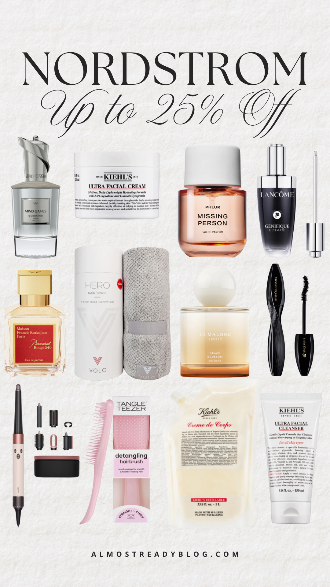 Nordstrom up to 25% off, beauty deals, Mother's Day gifts, Dyson Airwrap sale, designer perfumes, beauty essentials, amanda west, almostreadyblog

#LTKSaleAlert #LTKBeauty