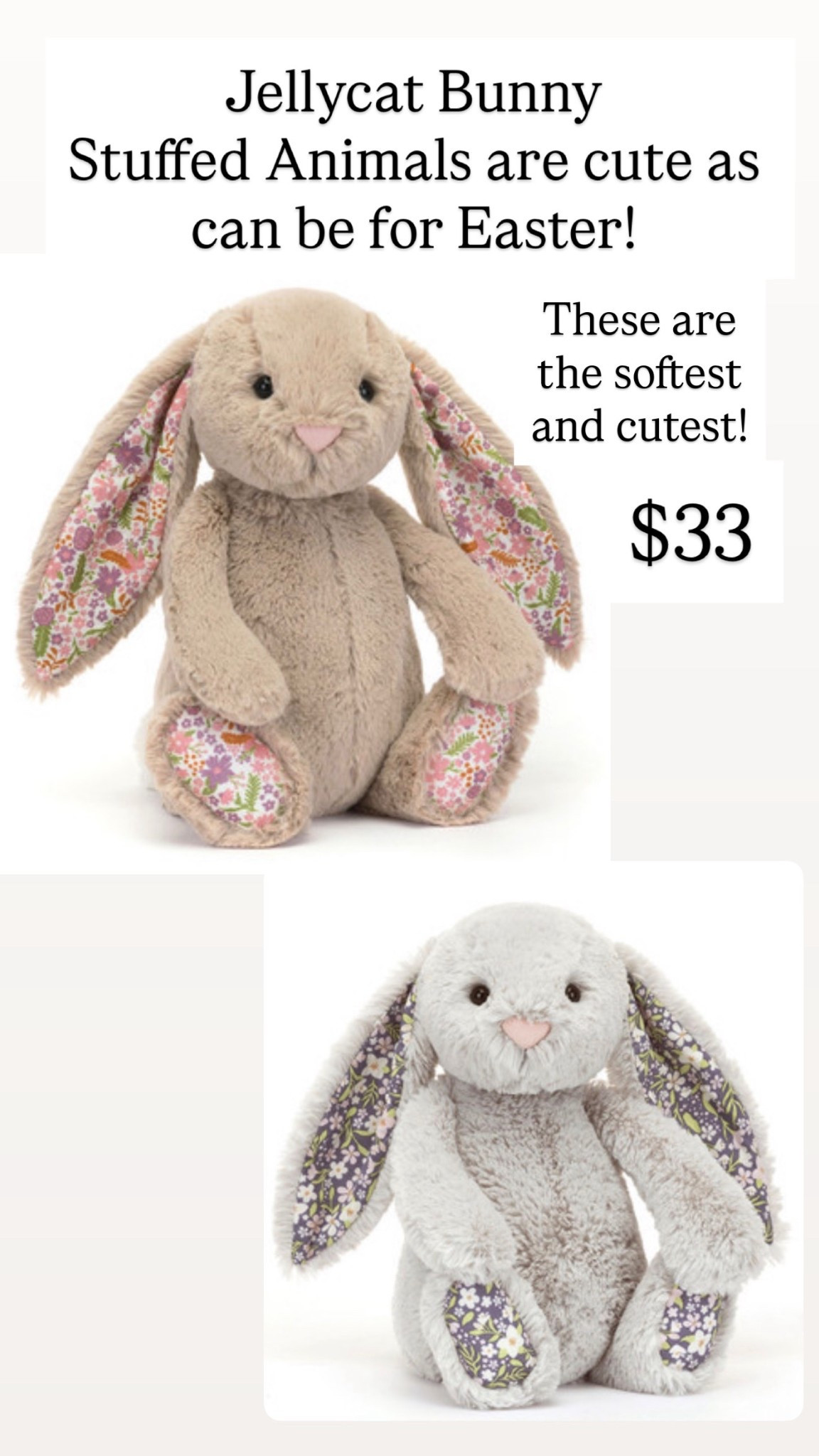 Jellycat bunny stuffed animals 

#LTKSeasonal #LTKKids