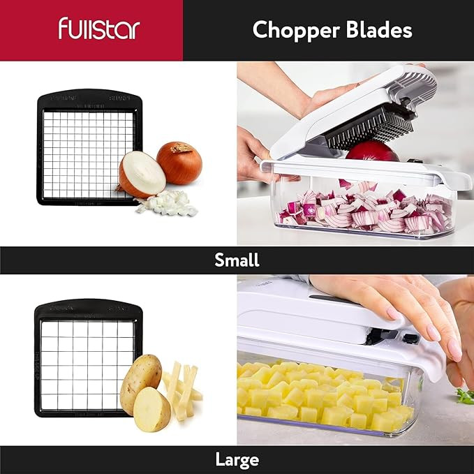 Fullstar Vegetable Chopper - Food Chopper - Onion Chopper - Vegetable Slicer & Spiralizer - Veggi... | Amazon (US)