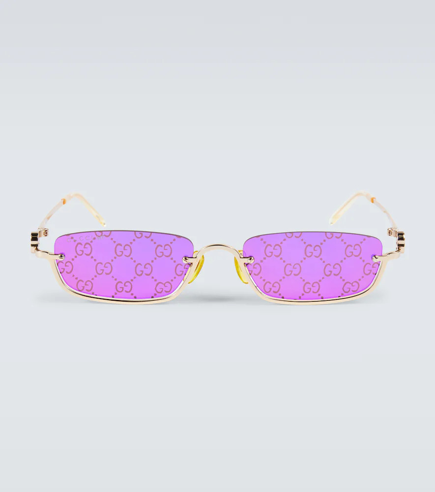 Gucci GG rectangular sunglasses | Mytheresa (UK)