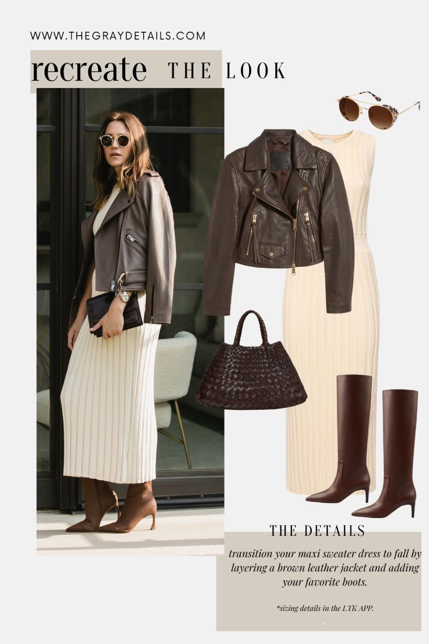 Varley knit dress is back in stock! Leather jacket, fall dress, boots 

#LTKstyletip #LTKHoliday #LTKover40