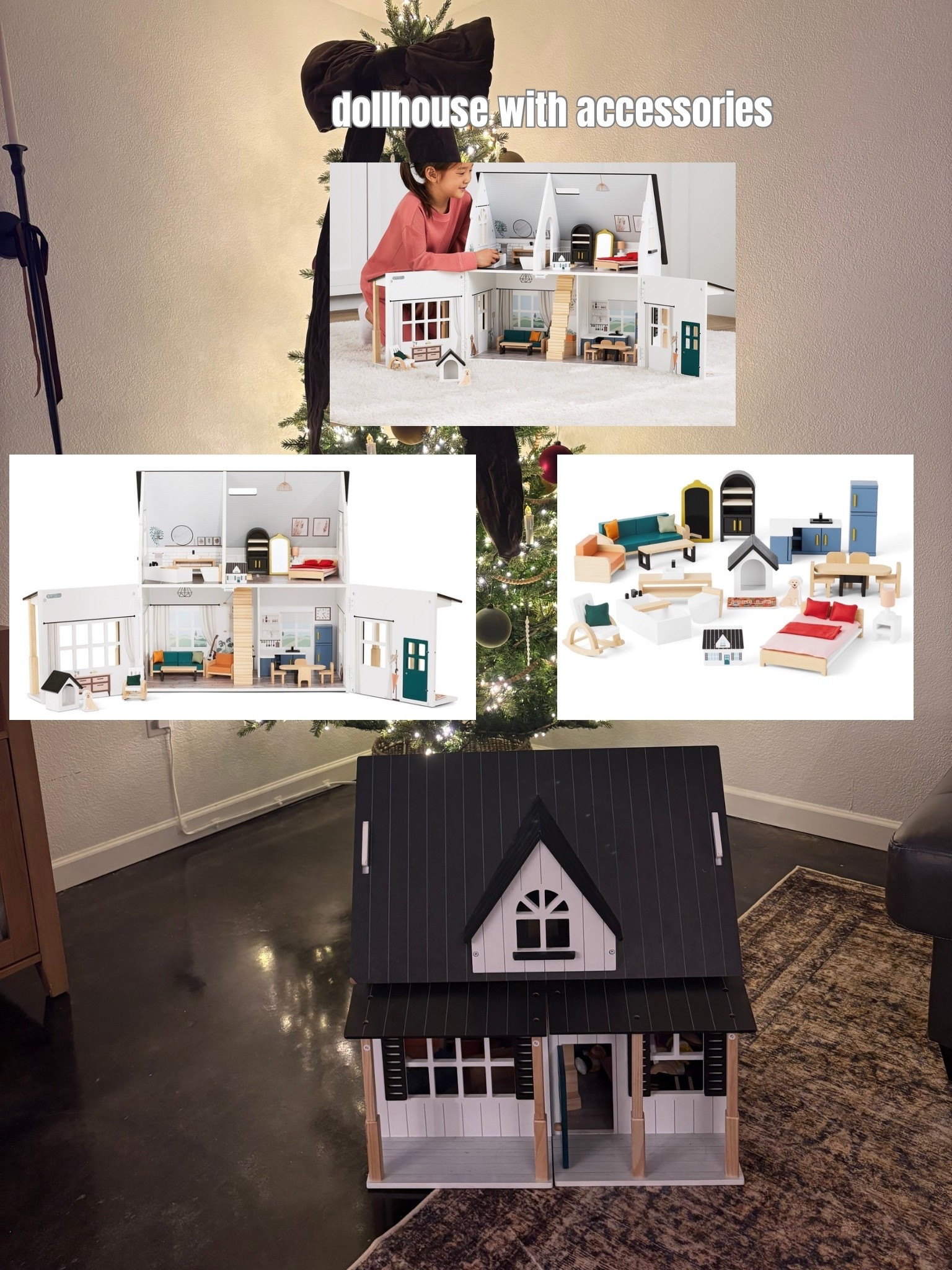 The perfect toddler or kid Christmas gift! #toddler #kid #dollhouse #christmasgiftidea #christmasgift #toddlerchristmasgift #toddlerchristmasgiftidea 