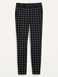 High-Waisted Windowpane-Plaid Pixie Skinny Ankle Pants for Women | Old Navy (US)