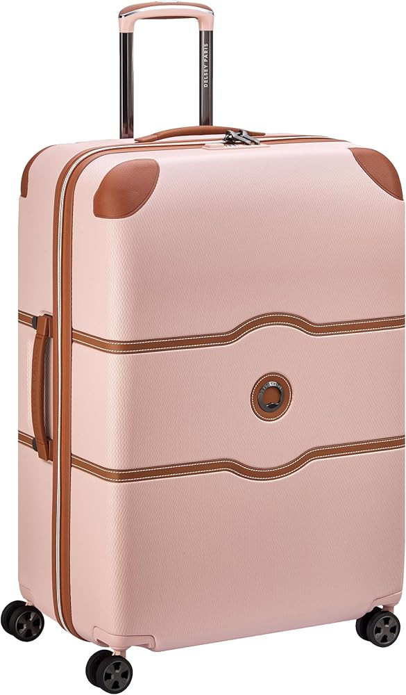 DELSEY PARIS Chatelet Air 2.0 Hardside Luggage with Spinner Wheels, Blush Pink, Checked-Large 28 ... | Amazon (US)