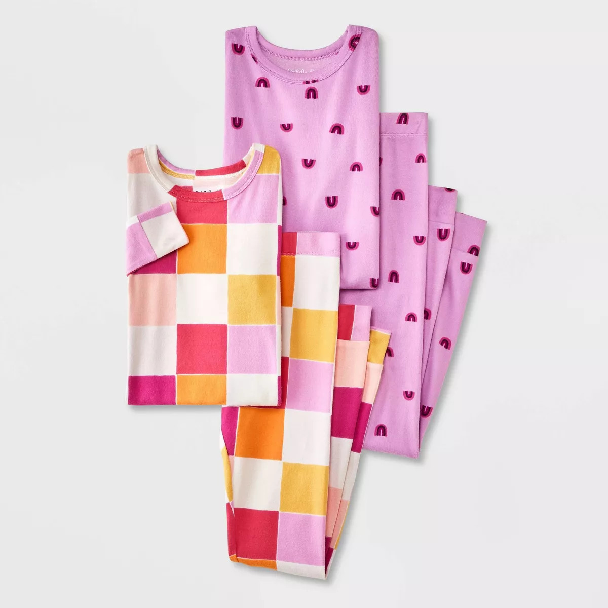 Girls' 4pc Tight Fit Soft Brushed Pajama Set - Cat & Jack™ | Target