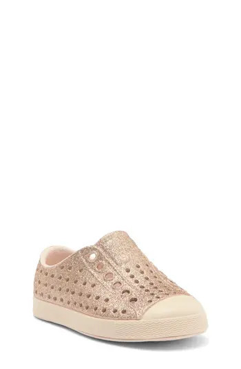 Native Shoes Kids' Jefferson Bling Slip-On Sneaker in Rcksltblng/rcksltpnk at Nordstrom Rack, Size 4 M | Nordstrom Rack