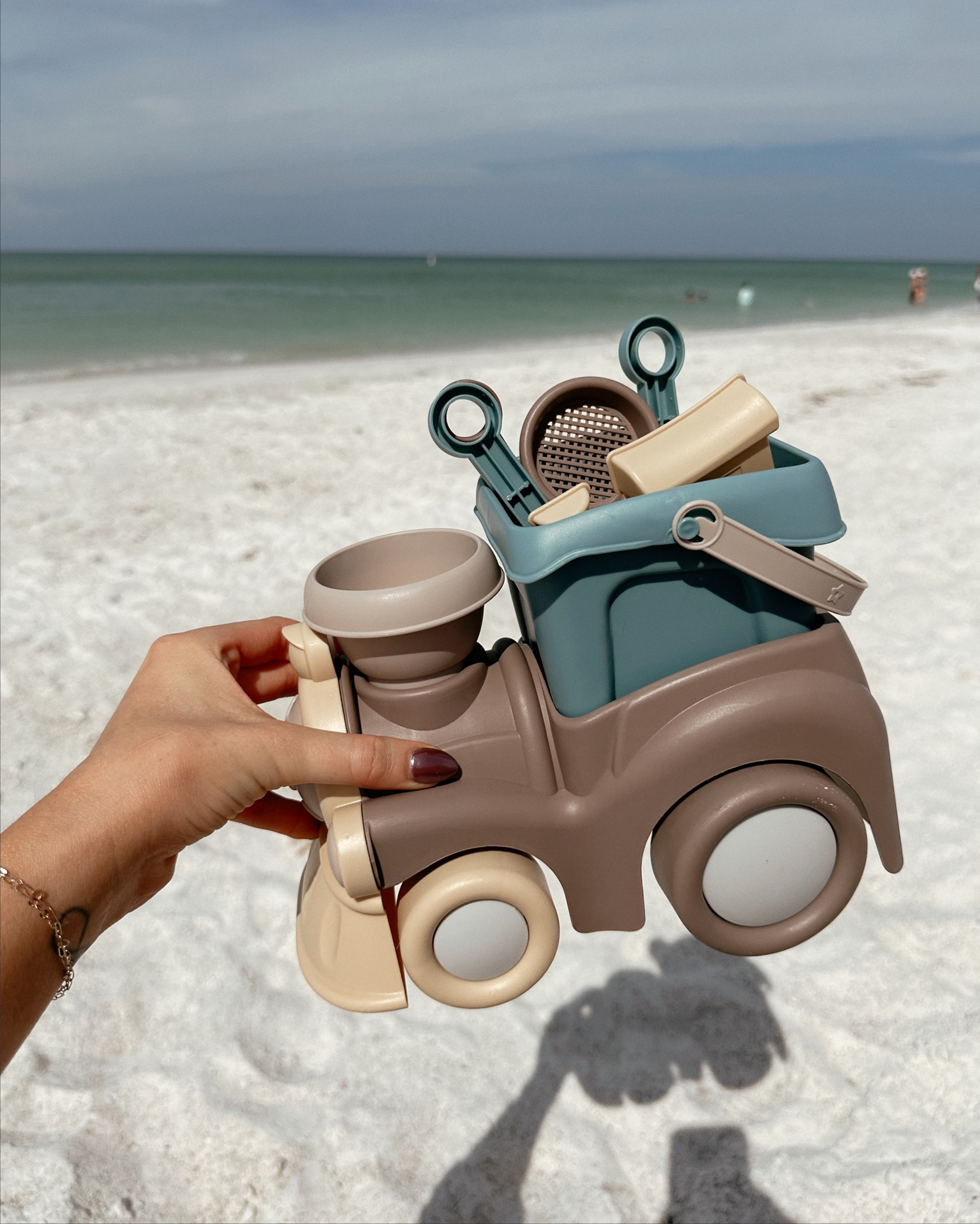 Train sand bucket / toy!!! This is the cutest freaking sand toy (even so cute for just playing @ home). Was only $10! Comes with four tiny shovels/sand sifters and two molds, one of them being a little choochoo train that Ollie loves! The back part is a bucket, too! Wheels work 🥰

Amazon favorites, amazon toddler faves, Amazon find, beach toys, beach train, sand toys 

#LTKswim #LTKtravel #LTKkids