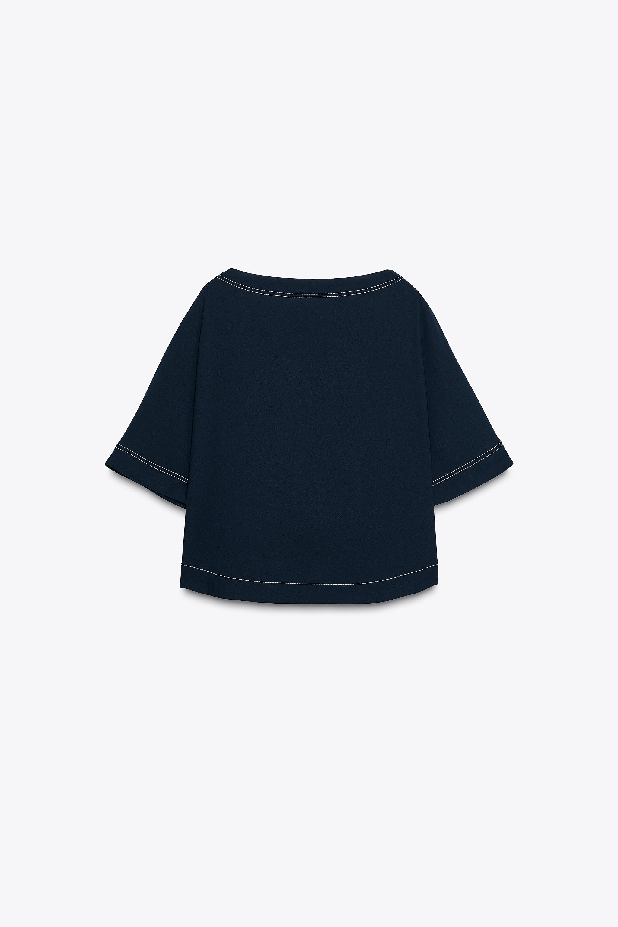 TOPSTITCHED TOP | Zara US