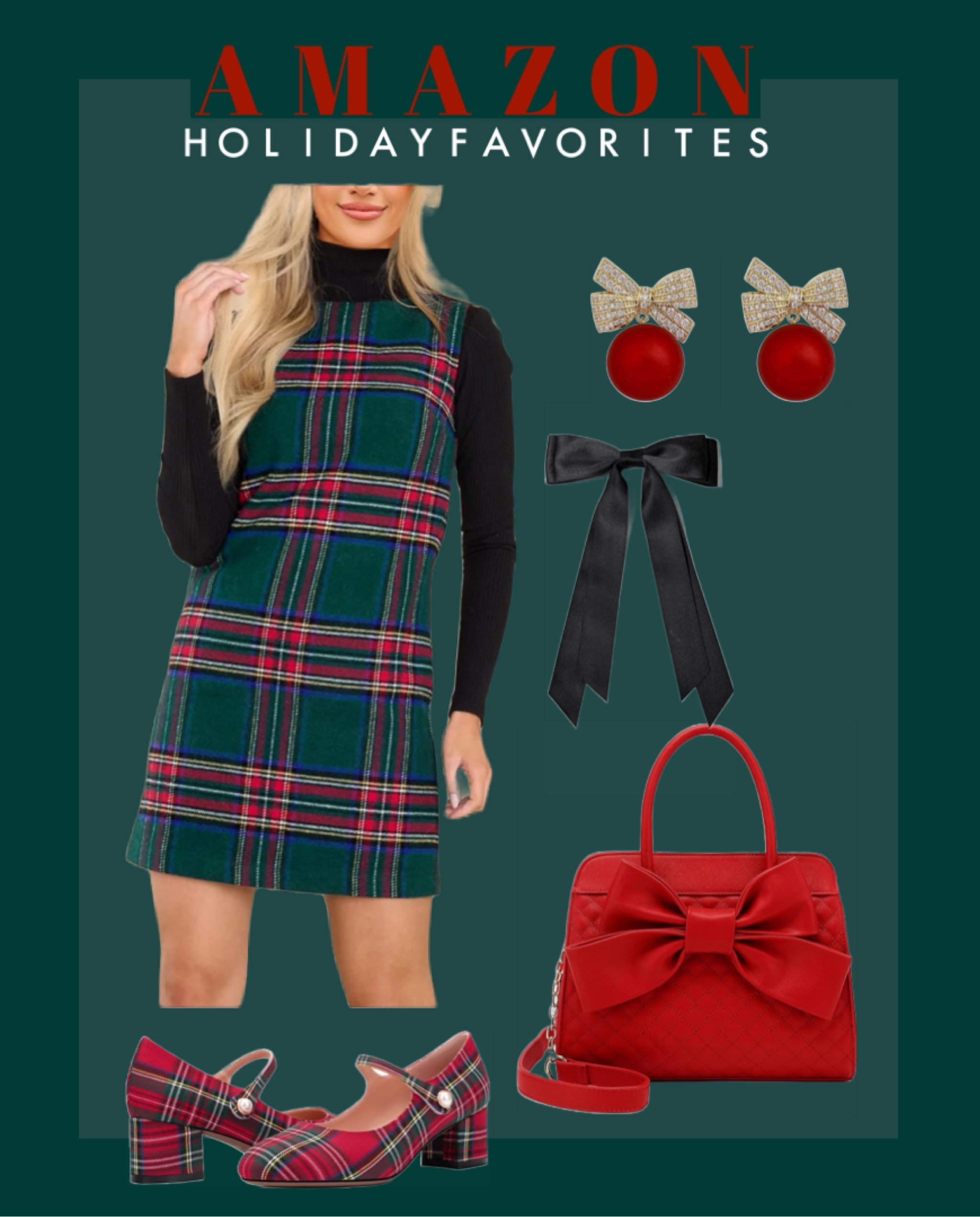Amazon Holiday Fashion 

Amazon finds, Amazon fashion, holiday outfit, Christmas outfit, plaid, tartan, red, green, bow, affordable fashion, Mary Jane, seasonal, holiday party, Christmas party, office party, holiday wear, preppy 

#LTKfindsunder50 #LTKSeasonal #LTKHoliday