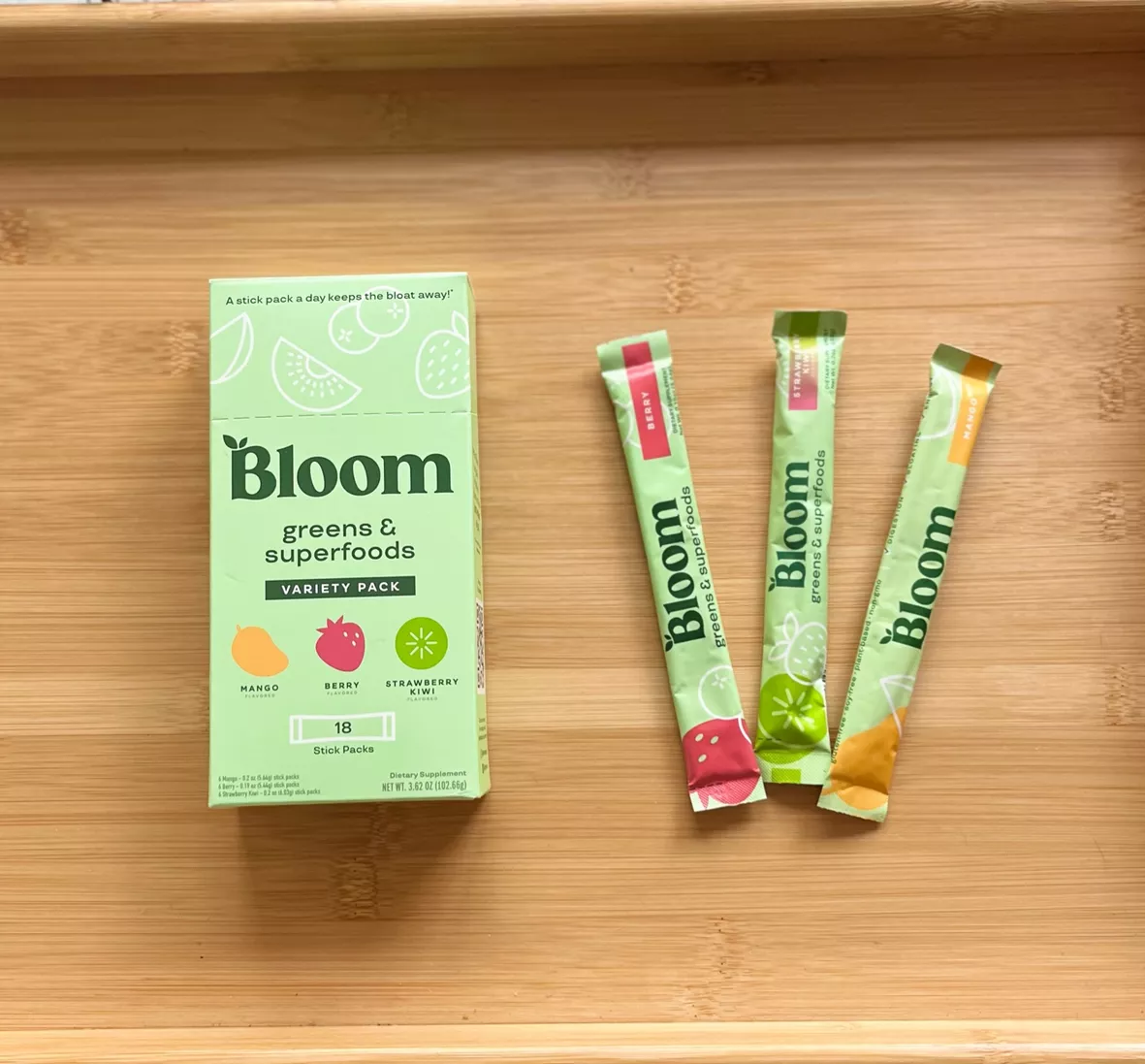 BLOOM NUTRITION Greens and Superfoods - Mango/Berry/Strawberry