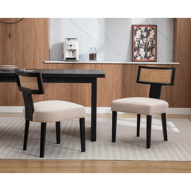 Farhat Modern Upholstered Side Chair (Set of 2) | Wayfair North America