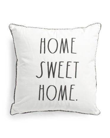 20x20 Home Sweet Home Pillow | TJ Maxx