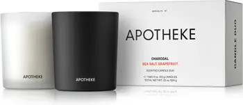 APOTHEKE Charcoal & Sea Salt Grapefruit Candle Duo | Nordstrom | Nordstrom