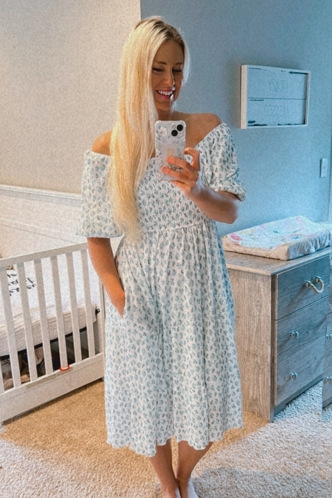 Beautiful feminine flowery dress, bump and nursing friendly. So comfortable and elegant 👗💕

#LTKbump #LTKcurves #LTKSeasonal