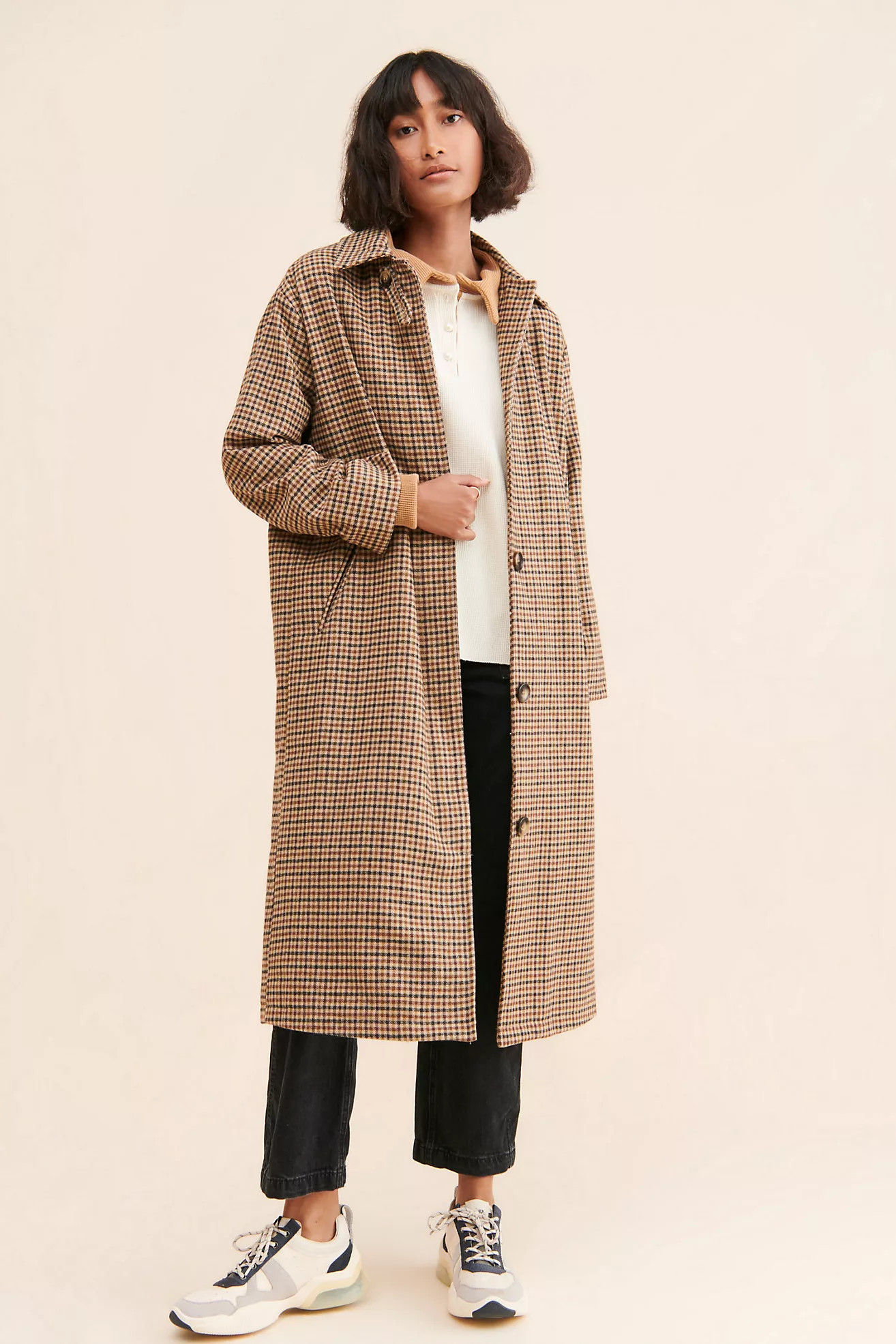 If By Sea Menswear Plaid Overcoat | Anthropologie (US)