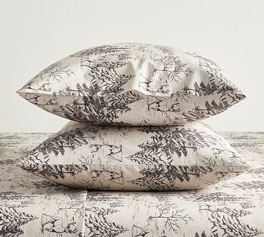 Rustic Forest Percale Pillowcases - Set of 2 | Pottery Barn (US)