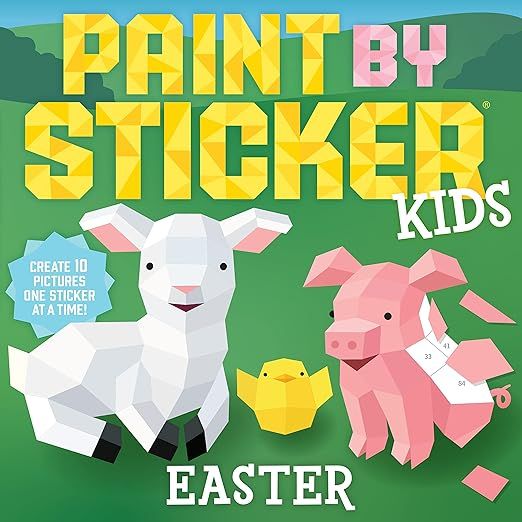 Paint by Sticker Kids: Easter: Create 10 Pictures One Sticker at a Time!     Paperback – Sticke... | Amazon (US)