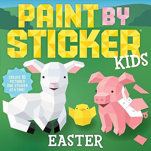 Paint by Sticker Kids: Easter: Create 10 Pictures One Sticker at a Time! | Amazon (US)