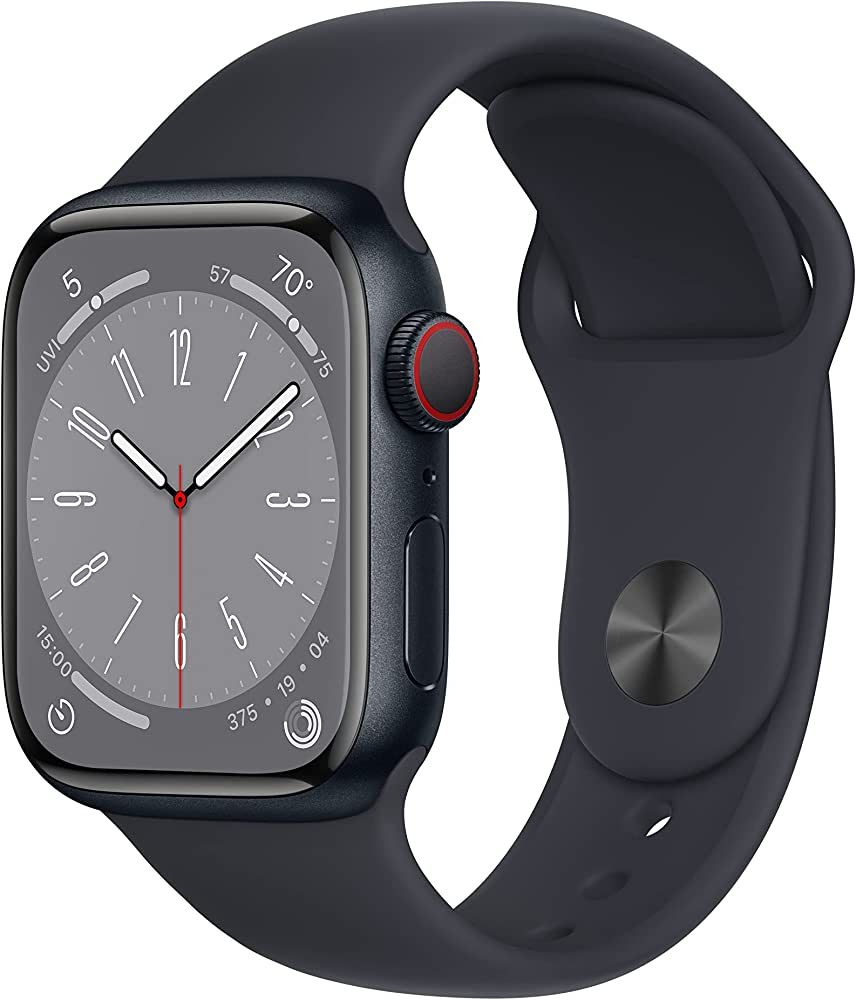 Apple Watch Series 8 [GPS + Cellular 41mm] Smart Watch w/Midnight Aluminum Case with Midnight Spo... | Amazon (US)